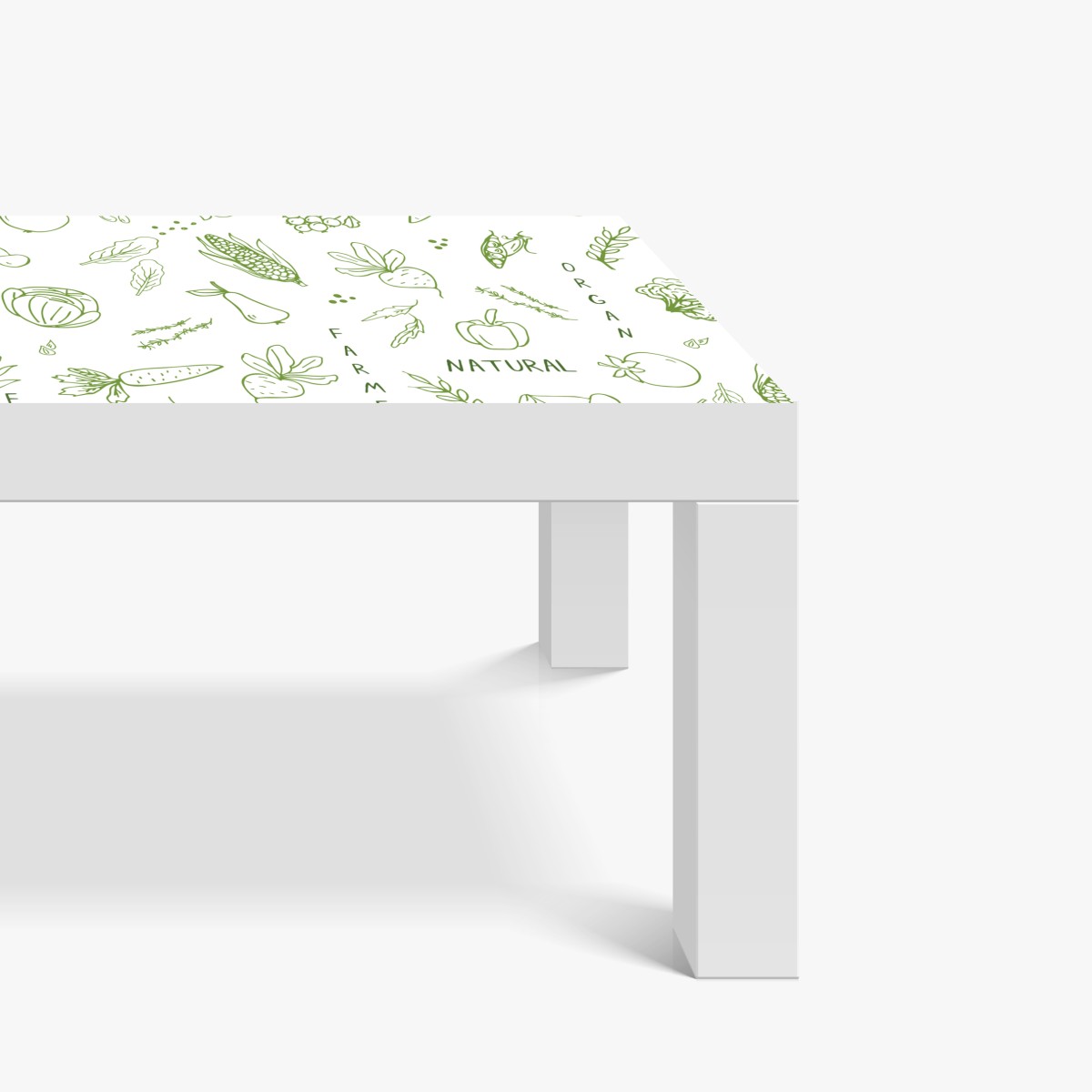 Naklejka na biurko i stół ręcznie rysowany wzór warzyw i owoców – Wallissimo® Naklejka na biurko i stół ręcznie rysowany wzór warzyw i owoców – Wallissimo®