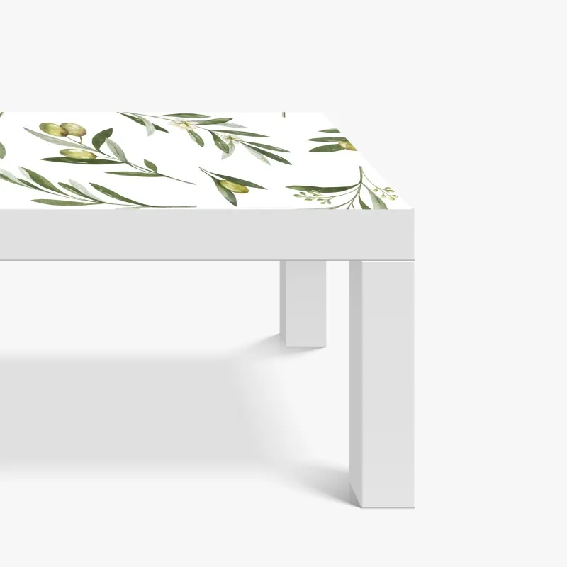 Naklejka na biurko i stół gałązki oliwne w akwareli – Wallissimo® Naklejka na biurko i stół gałązki oliwne w akwareli – Wallissimo®