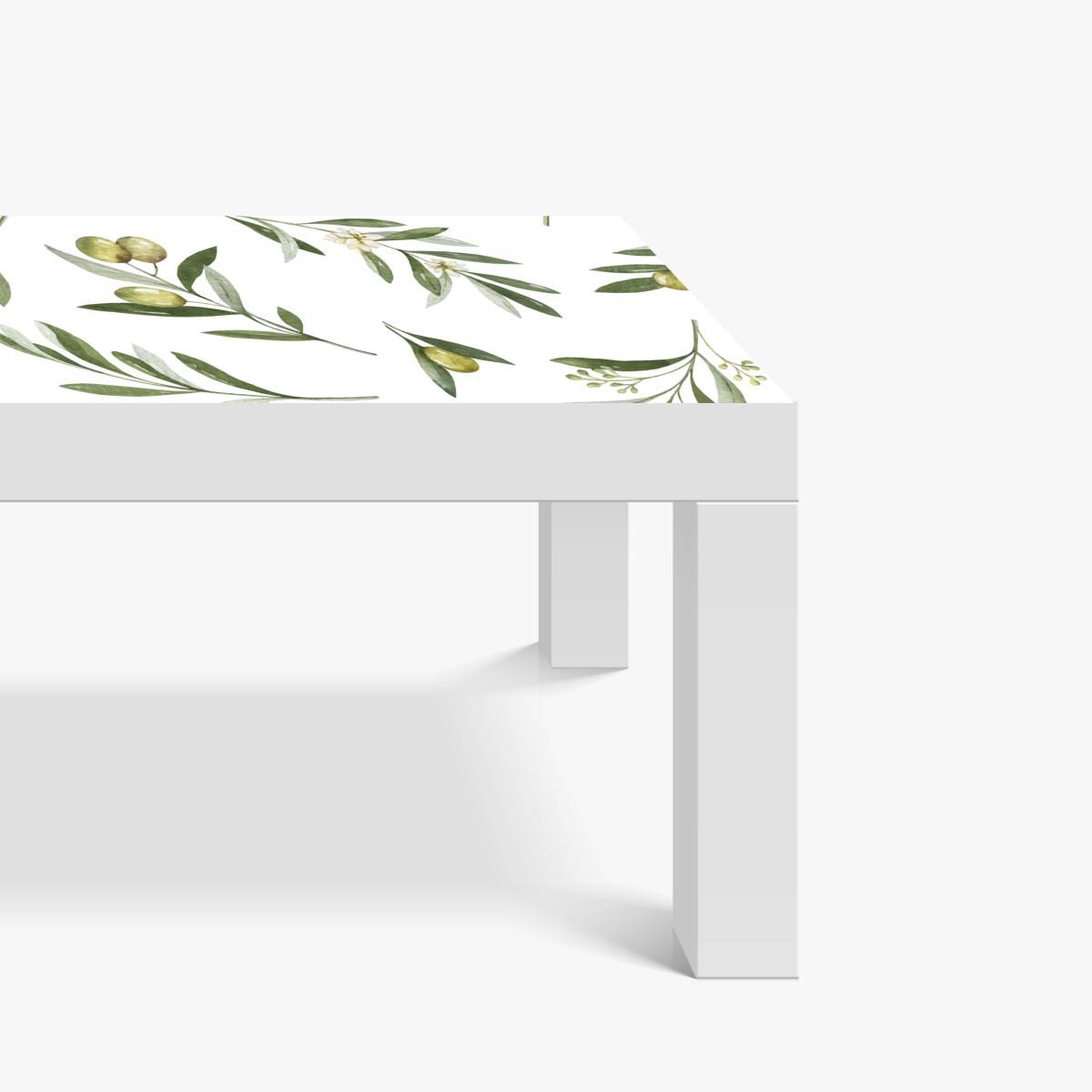 Naklejka na biurko i stół gałązki oliwne w akwareli – Wallissimo® Naklejka na biurko i stół gałązki oliwne w akwareli – Wallissimo®
