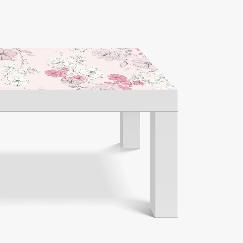 Naklejka na biurko i stół złote linie górskie na granatowym tle – Wallissimo®