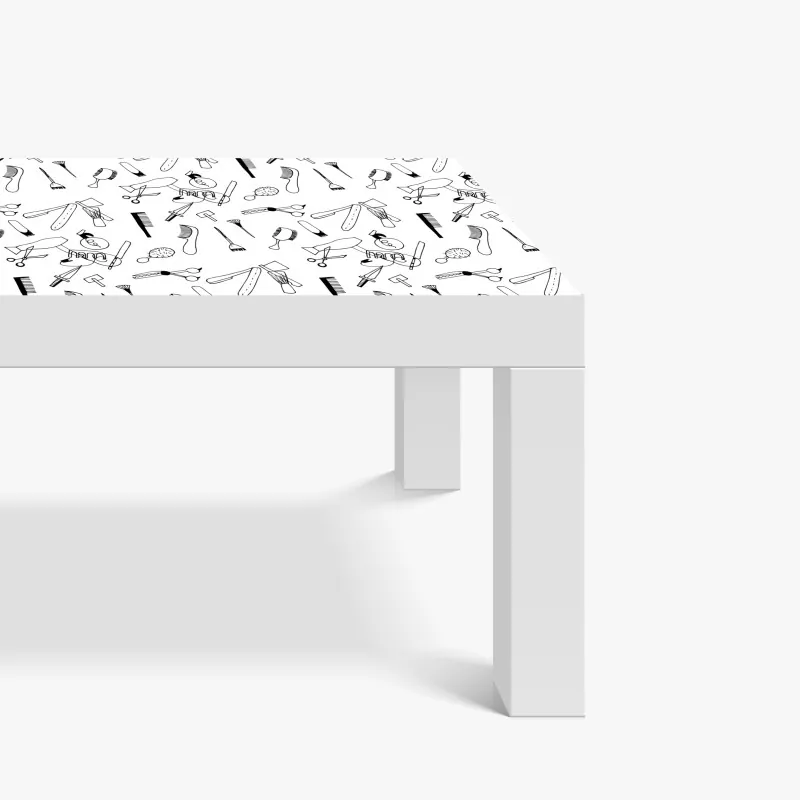 Naklejka na biurko i stół żywy abstrakcyjny wzór kształtów – Wallissimo®