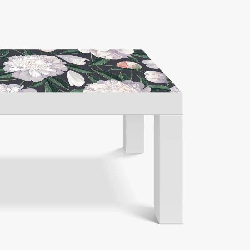 Naklejka na biurko i stół iryzujący różowy wzór piór – Wallissimo®