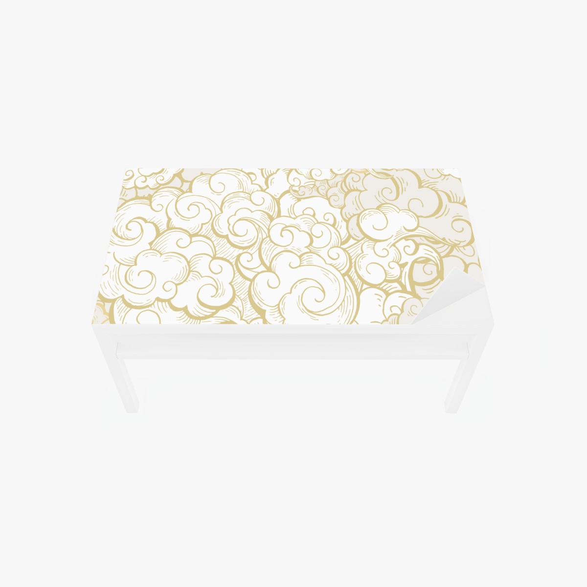 Table & desk veneer ornamental golden cloud pattern