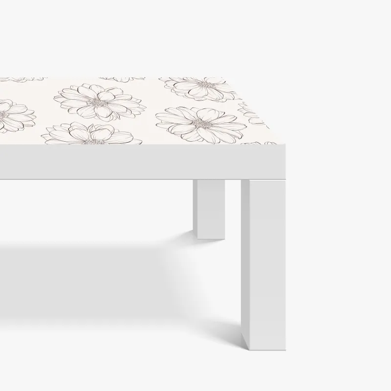 Naklejka na biurko i stół mglista panorama Dubaju ponad chmurami – Wallissimo®