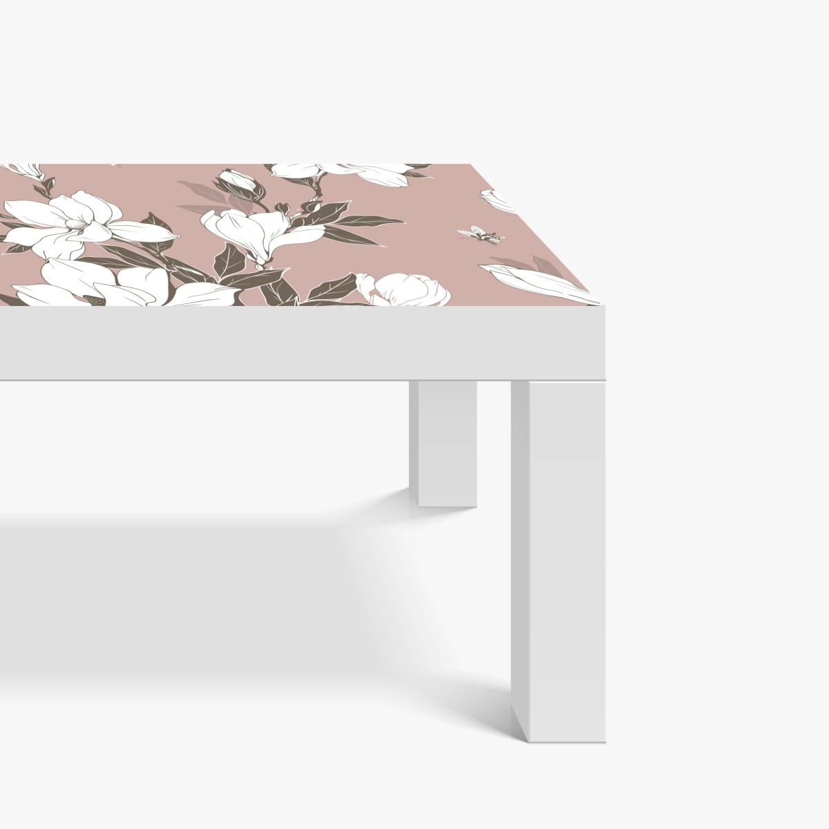 Naklejka na biurko i stół delikatny wzór z magnoliami – Wallissimo® Naklejka na biurko i stół delikatny wzór z magnoliami – Wallissimo®