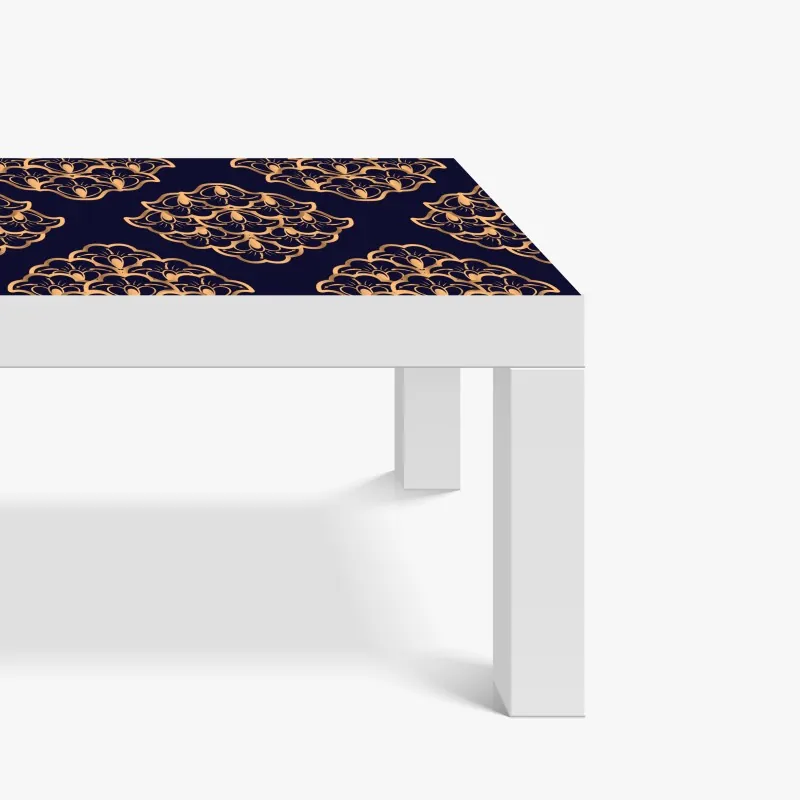 Naklejka na biurko i stół retro czerwone goździki wzór kwiatowy – Wallissimo®