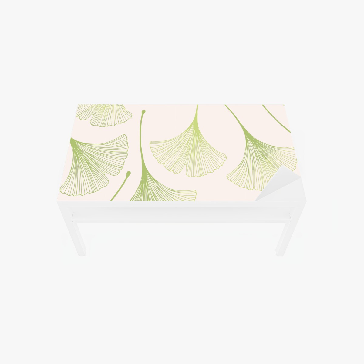 Table & desk veneer delicate ginkgo leaf pattern
