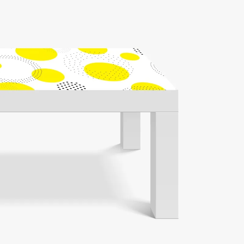 Naklejka na biurko i stół turkusowo-złota abstrakcja w technice alcohol ink – Wallissimo®