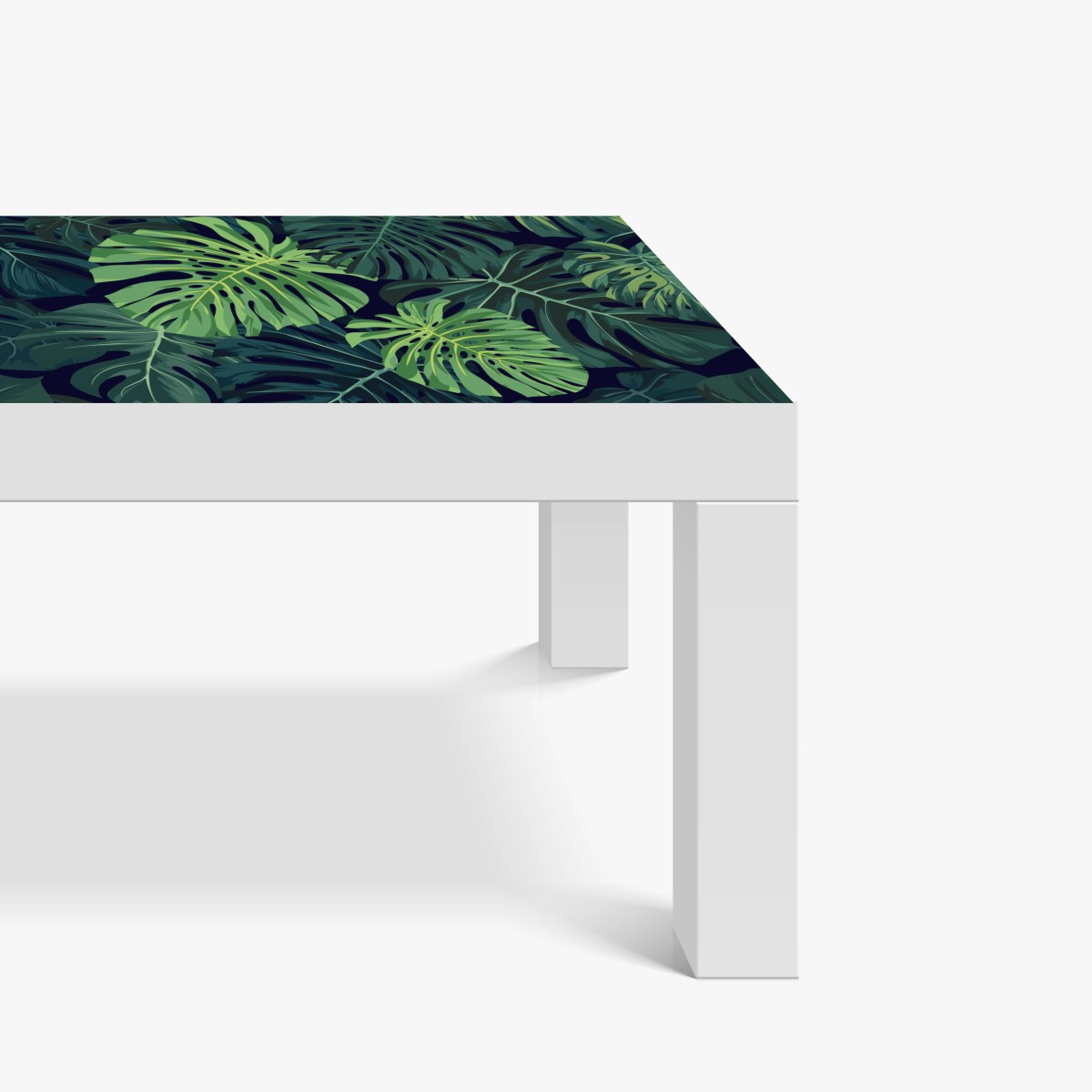 Naklejka na biurko i stół wzór z tropikalnymi liśćmi monstera – Wallissimo® Naklejka na biurko i stół wzór z tropikalnymi liśćmi monstera – Wallissimo®