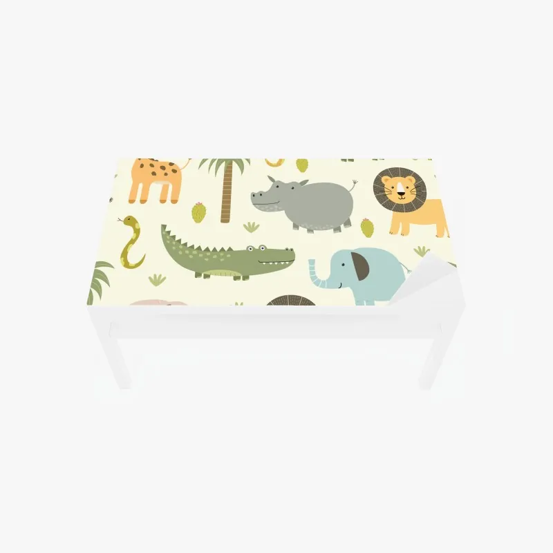 Naklejka na biurko i stół złoty wzór falowy do dekoracji ściennej – Wallissimo®