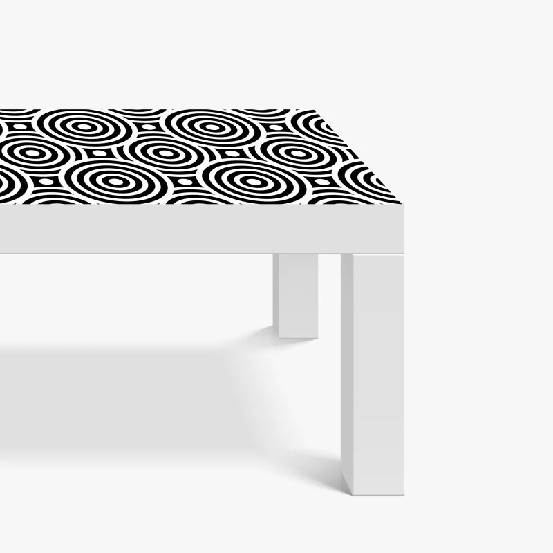 Naklejka na biurko i stół złote słońce nad minimalistycznymi górami – Wallissimo®