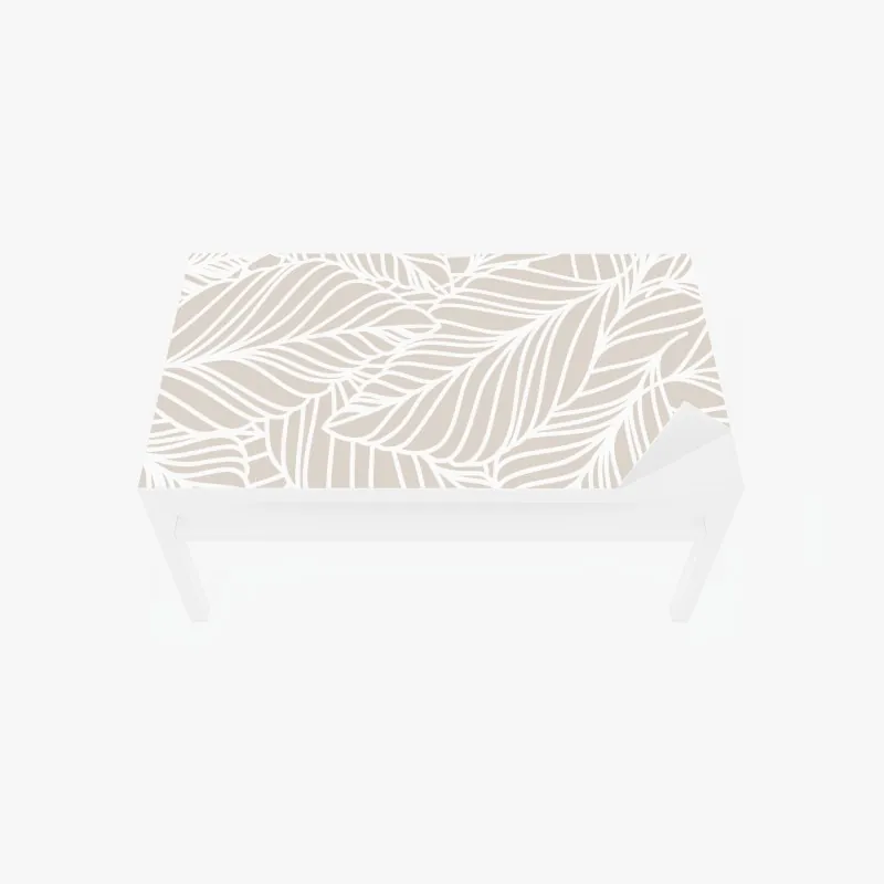 Naklejka na biurko i stół wzór akwarelowy z liśćmi eukaliptusa na ciemnozielonym tle – Wallissimo®