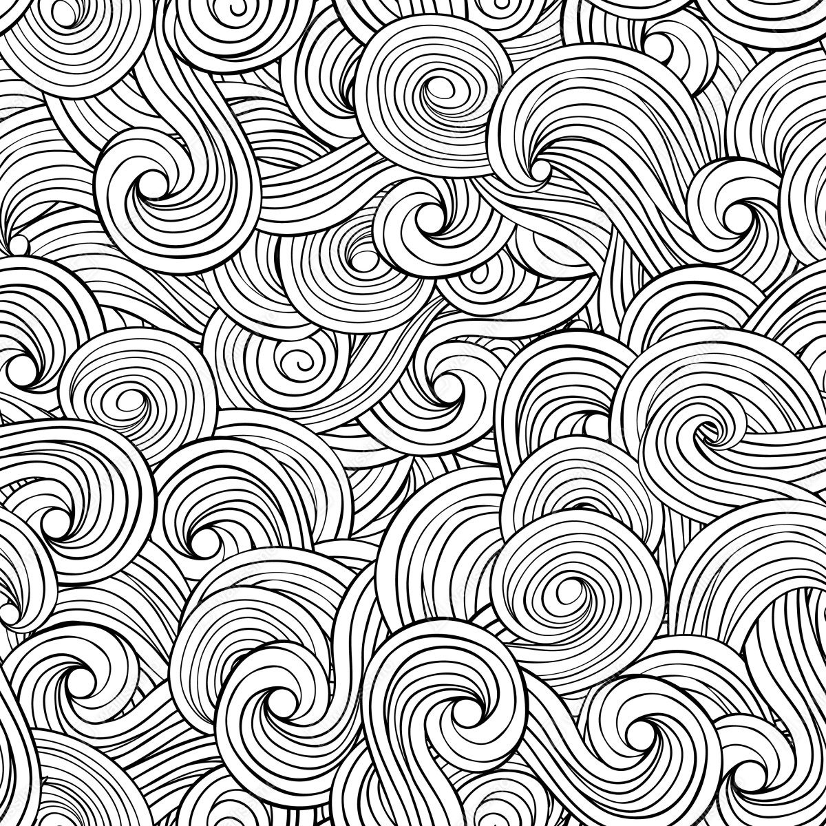 Naklejka na biurko i stół czarno-biały wzór ze spiralami – Wallissimo® Naklejka na biurko i stół czarno-biały wzór ze spiralami – Wallissimo®