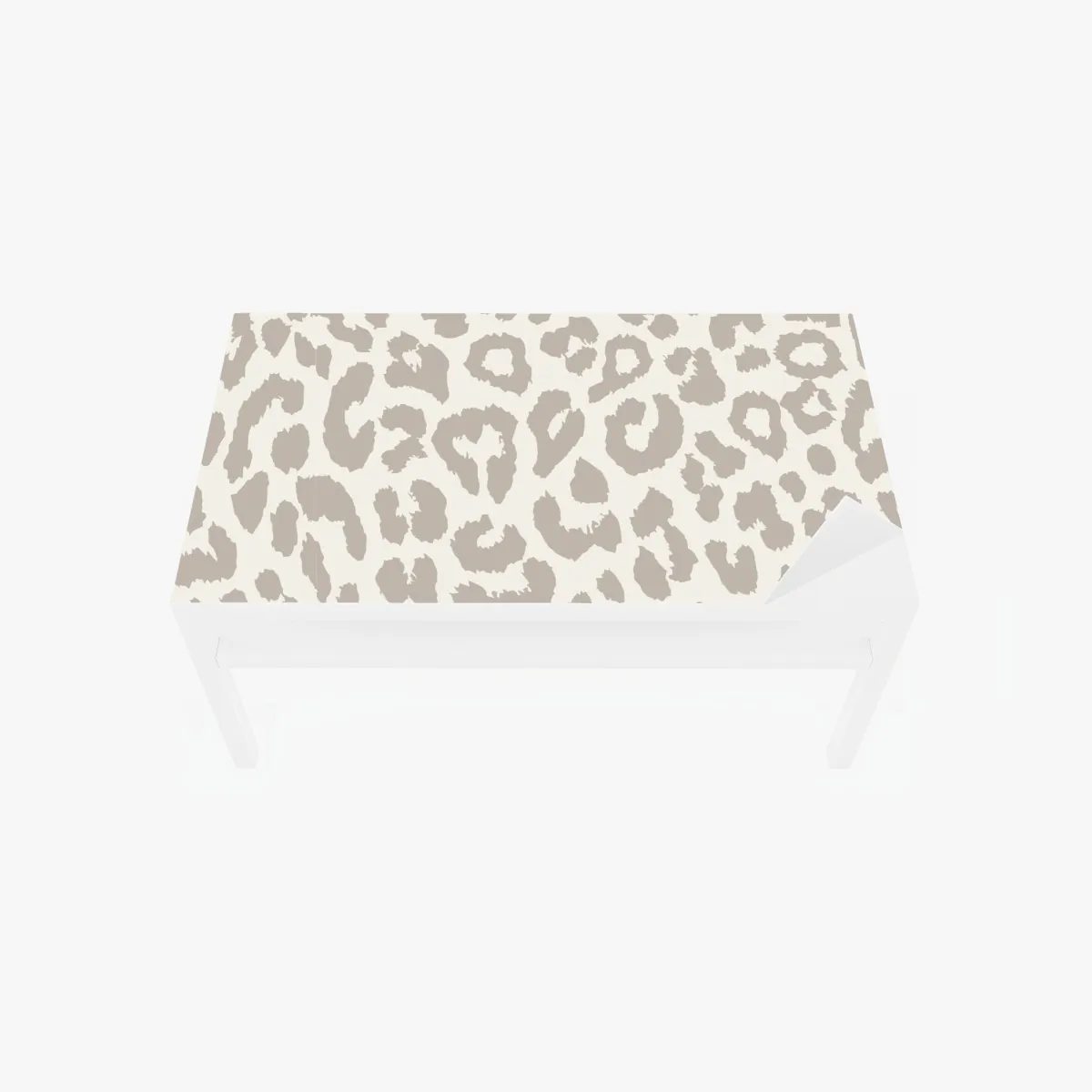 Naklejka na biurko i stół neutralny beżowy wzór w panterkę – Wallissimo® Naklejka na biurko i stół neutralny beżowy wzór w panterkę – Wallissimo®