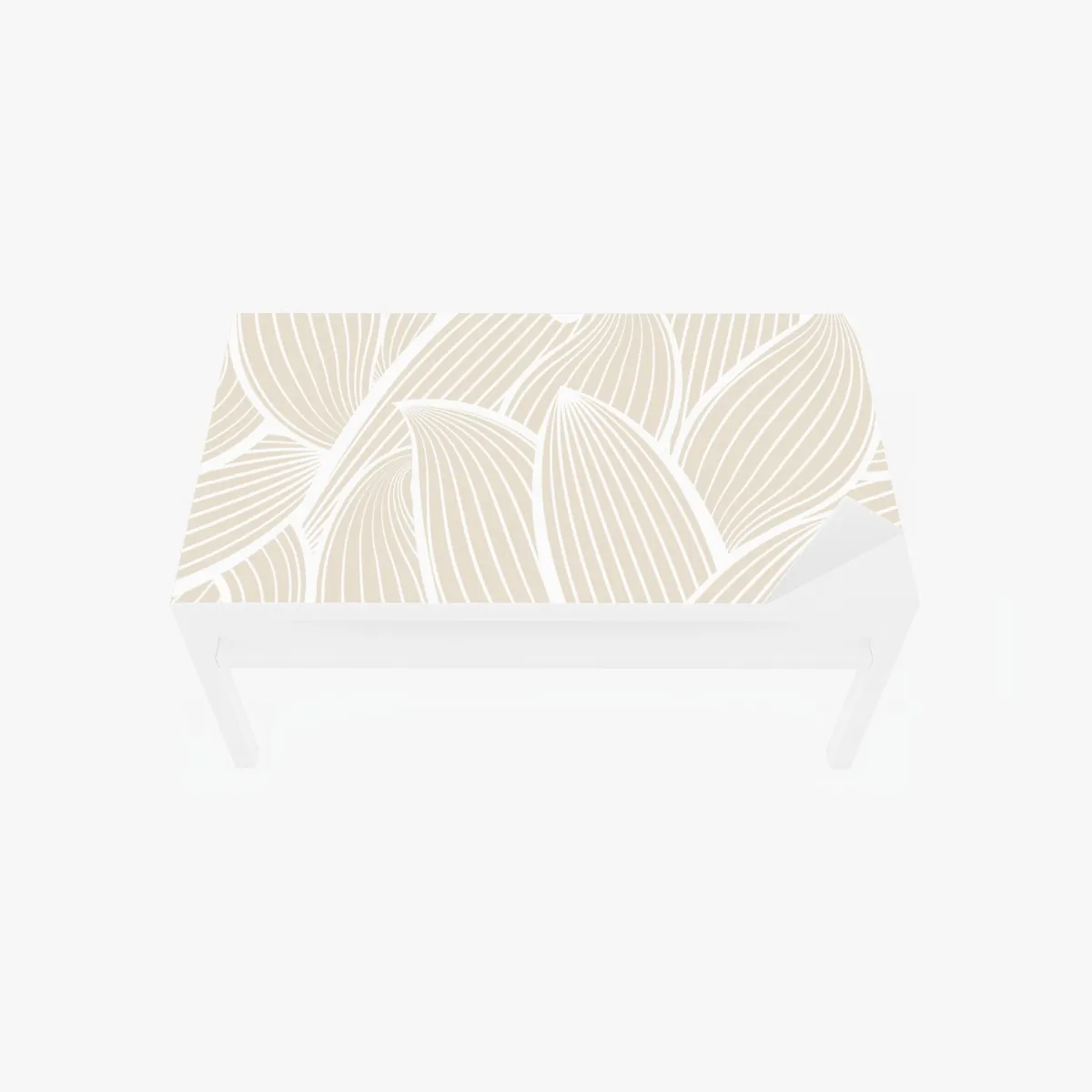 Naklejka na biurko i stół delikatny beżowy botaniczny wzór – Wallissimo® Naklejka na biurko i stół delikatny beżowy botaniczny wzór – Wallissimo®