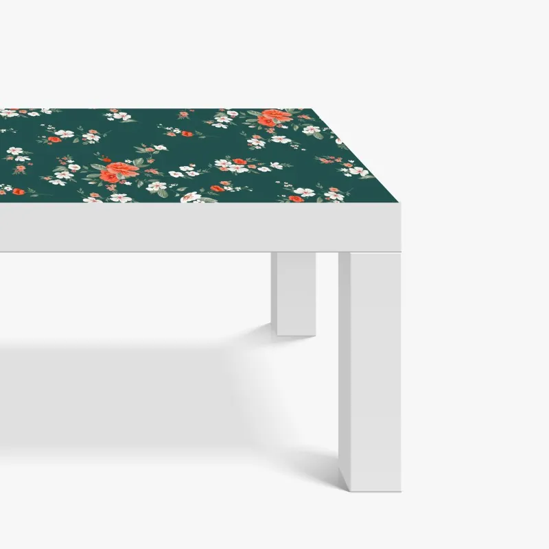 Naklejka na biurko i stół tropikalny wzór hibiskusa – Wallissimo®