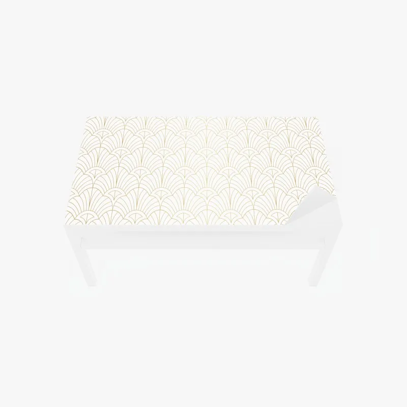 Naklejka na biurko i stół złoty wzór art deco