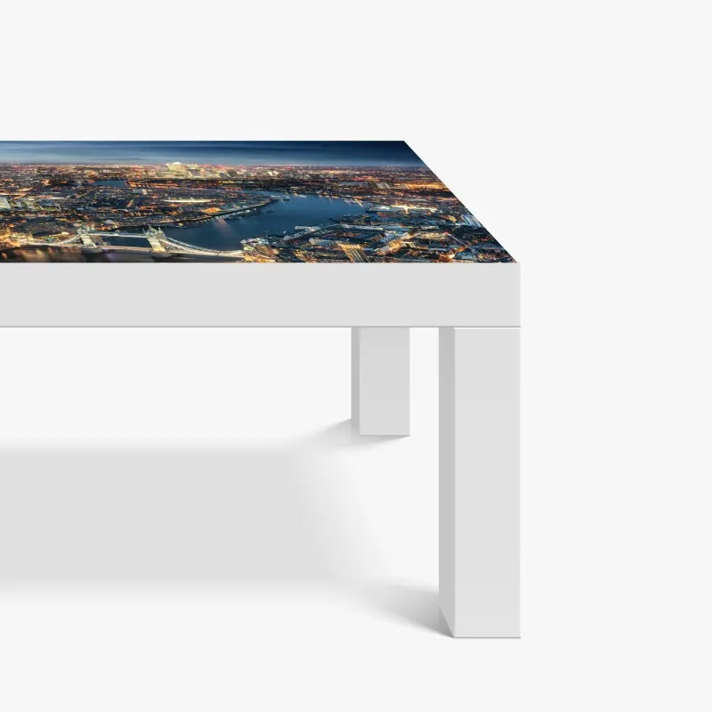 Naklejka na biurko i stół zabawny wzór z lisami w lesie – Wallissimo®