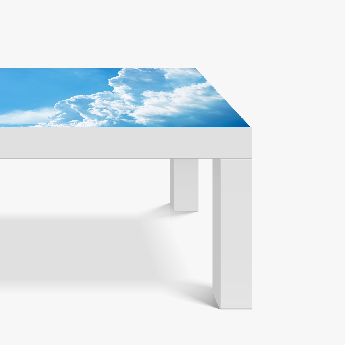 Naklejka na biurko i stół delikatne niebo z puszystymi chmurami – Wallissimo® Naklejka na biurko i stół delikatne niebo z puszystymi chmurami – Wallissimo®