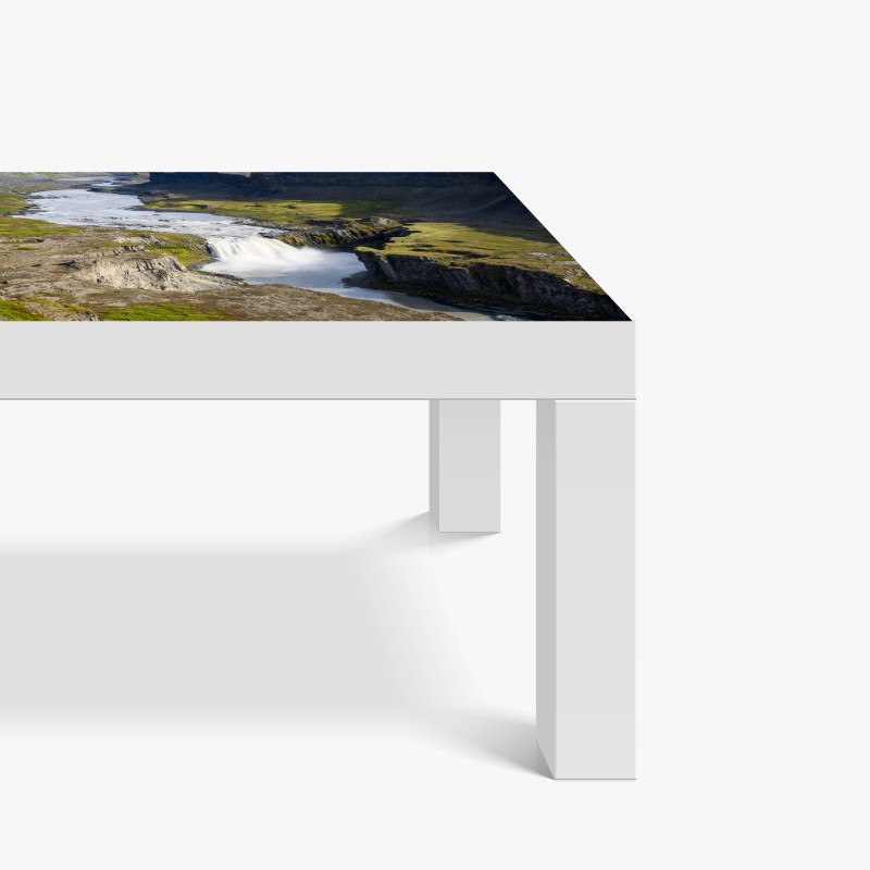 Naklejka na biurko i stół intensywna pomarańczowa gerbera z bliska – Wallissimo®