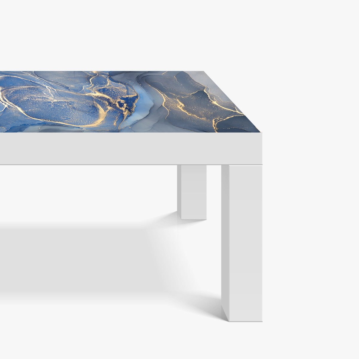 Naklejka na biurko i stół oceaniczny niebieski marmur ze złotymi żyłkami – Wallissimo® Naklejka na biurko i stół oceaniczny niebieski marmur ze złotymi żyłkami – Wallissimo®