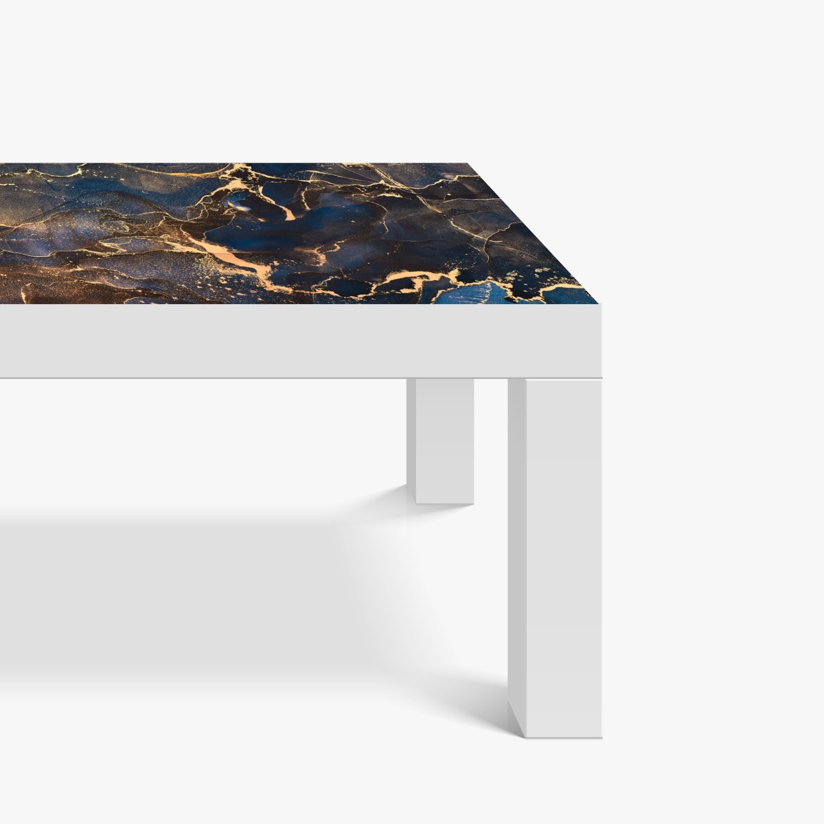 Naklejka na biurko i stół nocny marmur ze złotymi żyłkami – Wallissimo® Naklejka na biurko i stół nocny marmur ze złotymi żyłkami – Wallissimo®