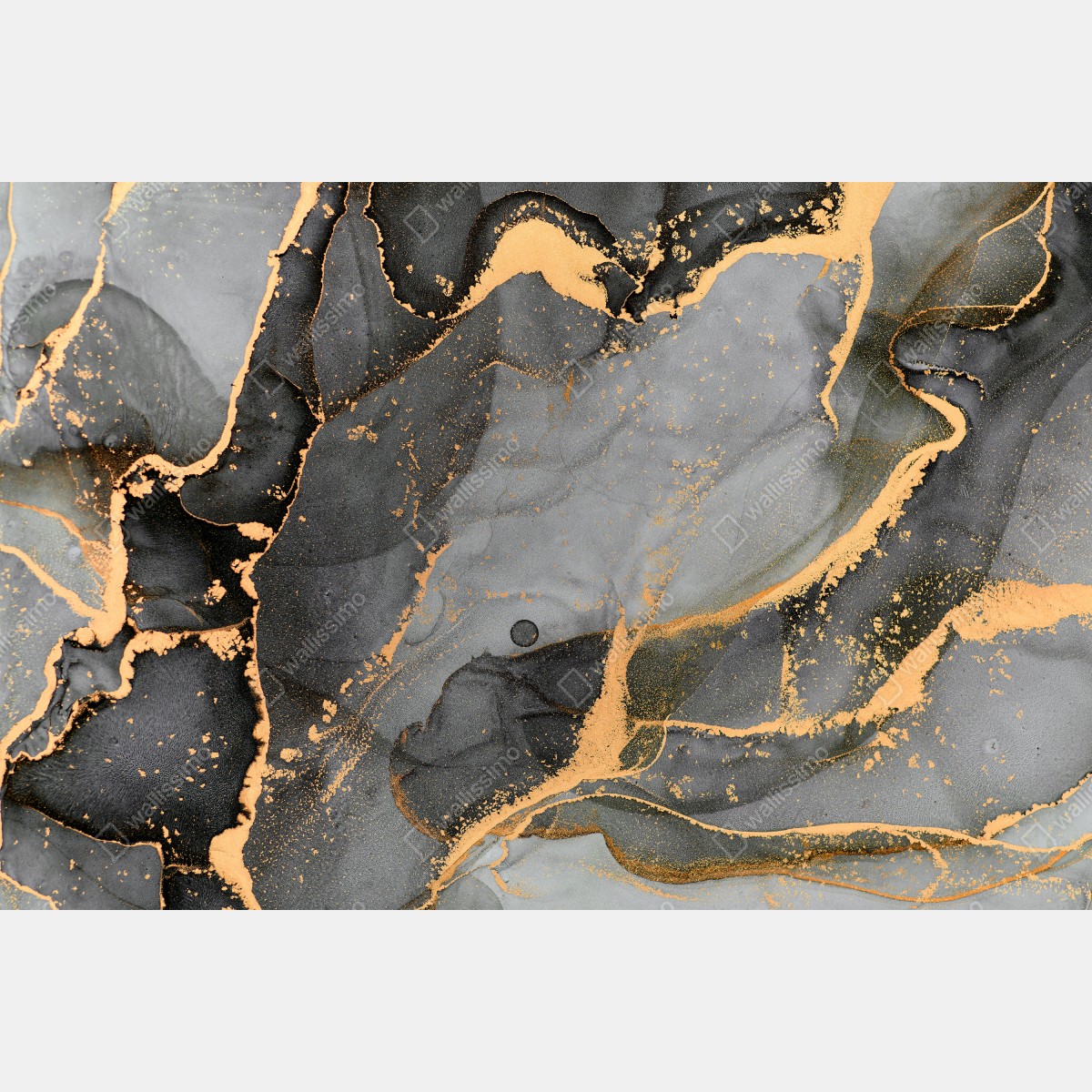 Naklejka na biurko i stół szary marmur ze złotymi żyłkami – Wallissimo® Naklejka na biurko i stół szary marmur ze złotymi żyłkami – Wallissimo®