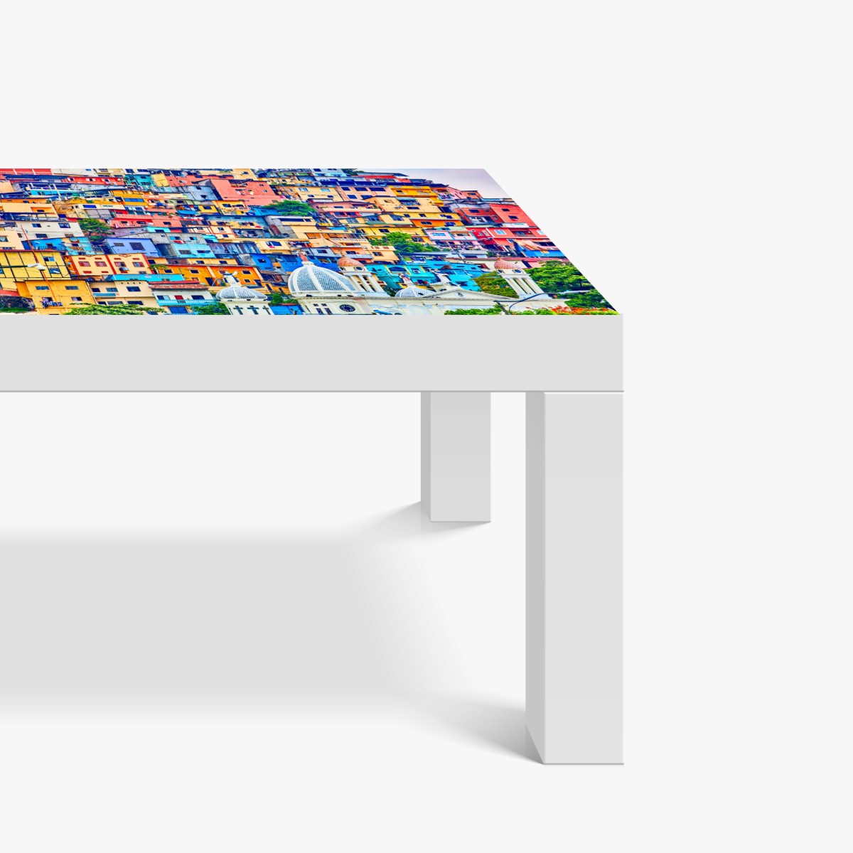 Naklejka na biurko i stół kolorowe domy Las Peñas na wzgórzu Santa Ana, Guayaquil – Wallissimo® Naklejka na biurko i stół kolorowe domy Las Peñas na wzgórzu Santa Ana, Guayaquil – Wallissimo®