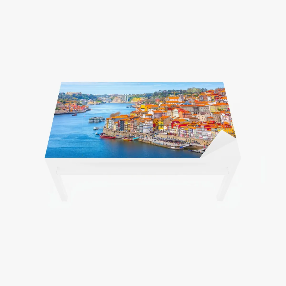 Naklejka na biurko i stół panorama nabrzeża Porto – Wallissimo® Naklejka na biurko i stół panorama nabrzeża Porto – Wallissimo®