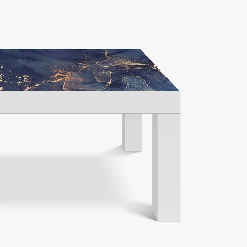 Naklejka na biurko i stół różowy i turkusowy marmur abstrakcyjny – Wallissimo®