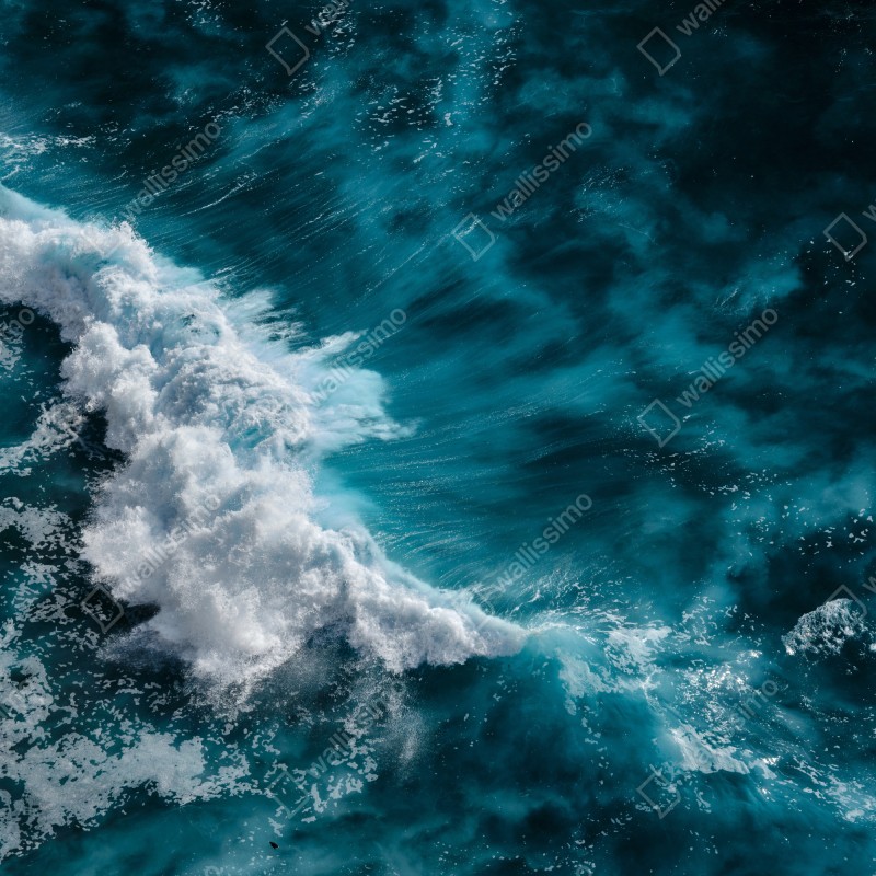 Naklejka na biurko i stół turkusowe fale oceanu z lotu ptaka Bali – Wallissimo® Naklejka na biurko i stół turkusowe fale oceanu z lotu ptaka Bali – Wallissimo®