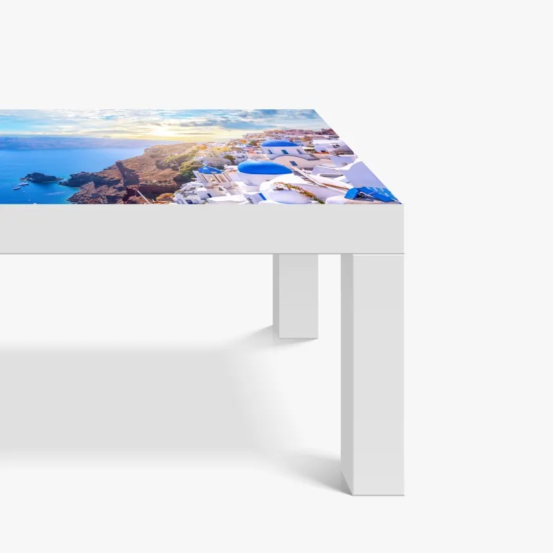 Naklejka na biurko i stół złoty art deco wzór okręgów – Wallissimo®