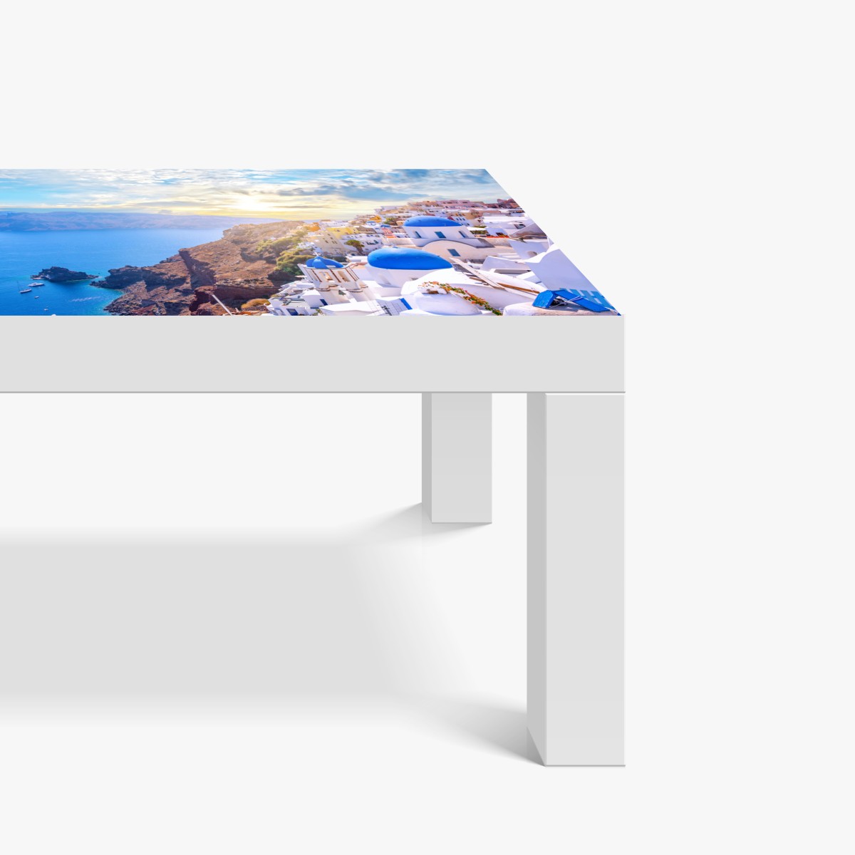 Naklejka na biurko i stół słoneczna wieś Oia na kalderze Santorini – Wallissimo® Naklejka na biurko i stół słoneczna wieś Oia na kalderze Santorini – Wallissimo®