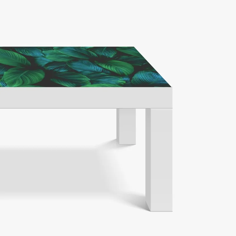 Naklejka na biurko i stół pastelowy tropikalny wzór botaniczny z żurawiami – Wallissimo®