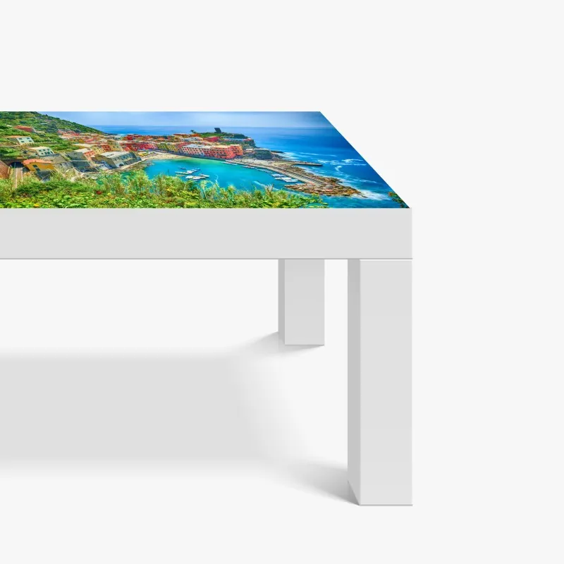 Naklejka na biurko i stół Vernazza kolorowa wioska nadmorska, Włochy – Wallissimo® Naklejka na biurko i stół Vernazza kolorowa wioska nadmorska, Włochy – Wallissimo®