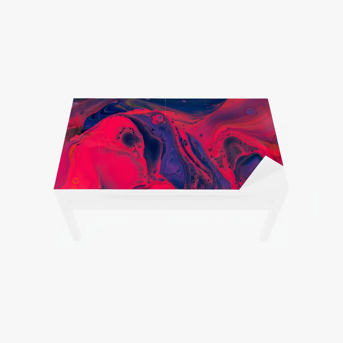 Naklejka na biurko i stół żywa różowa abstrakcja płynna – Wallissimo® Naklejka na biurko i stół żywa różowa abstrakcja płynna – Wallissimo®