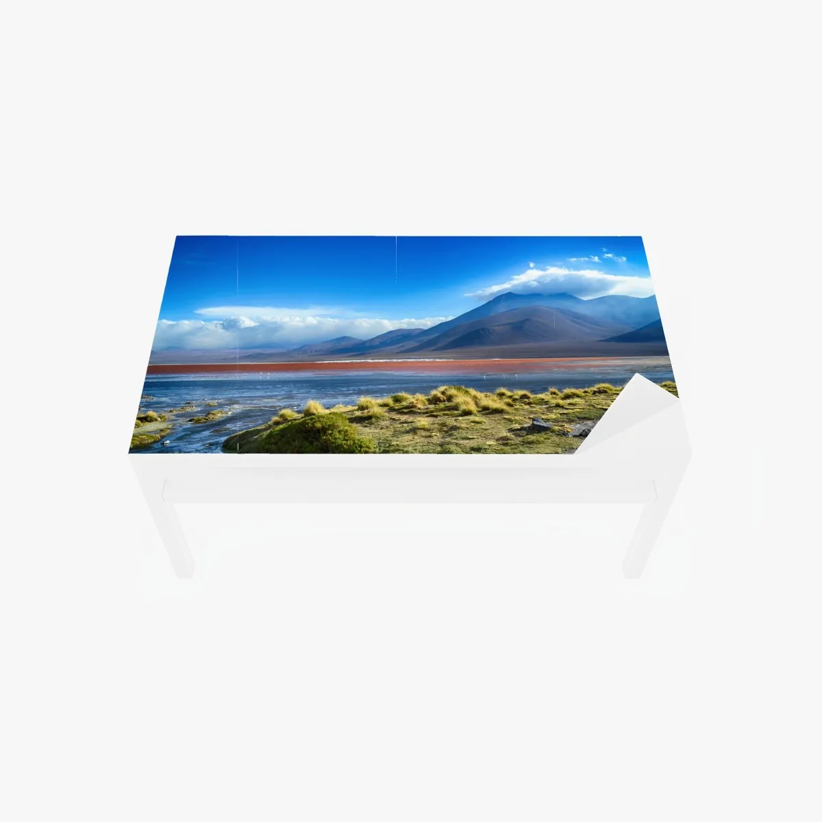 Naklejka na biurko i stół spokojna laguna górska – Wallissimo® Naklejka na biurko i stół spokojna laguna górska – Wallissimo®