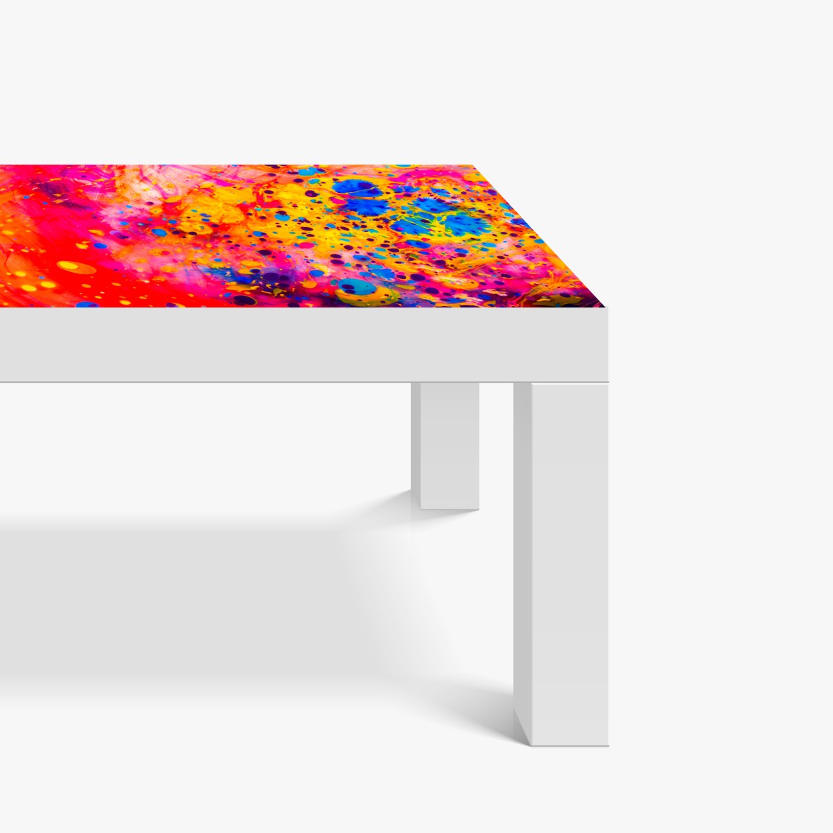 Naklejka na biurko i stół marmurkowanie ebru w żywych kolorach – Wallissimo® Naklejka na biurko i stół marmurkowanie ebru w żywych kolorach – Wallissimo®