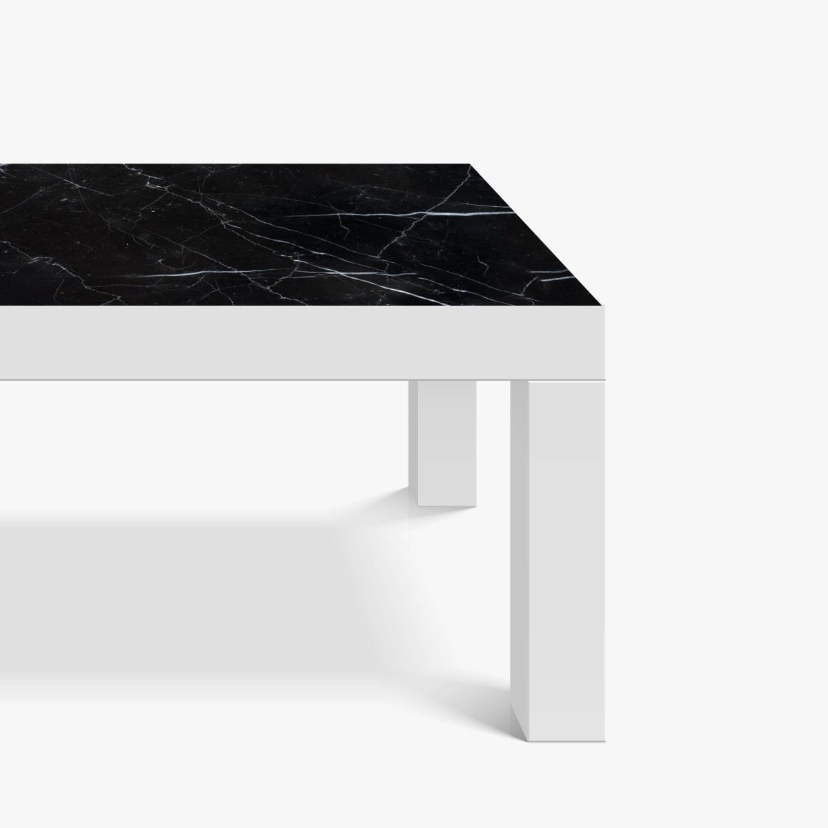 Naklejka na biurko i stół czarny marmur marquina do nowoczesnych wnętrz – Wallissimo® Naklejka na biurko i stół czarny marmur marquina do nowoczesnych wnętrz – Wallissimo®