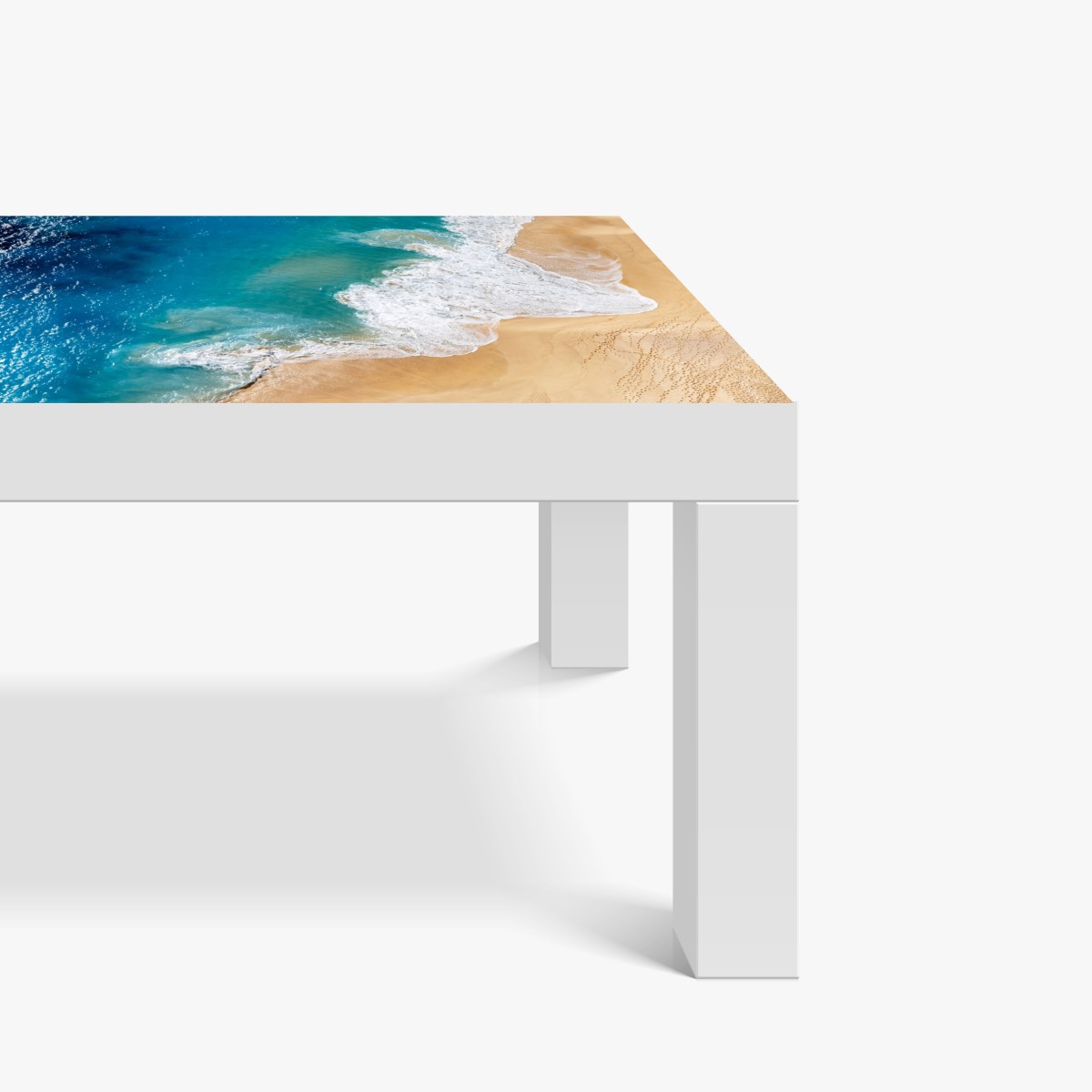 Naklejka na biurko i stół widok lotniczy turkusowej plaży – Wallissimo® Naklejka na biurko i stół widok lotniczy turkusowej plaży – Wallissimo®