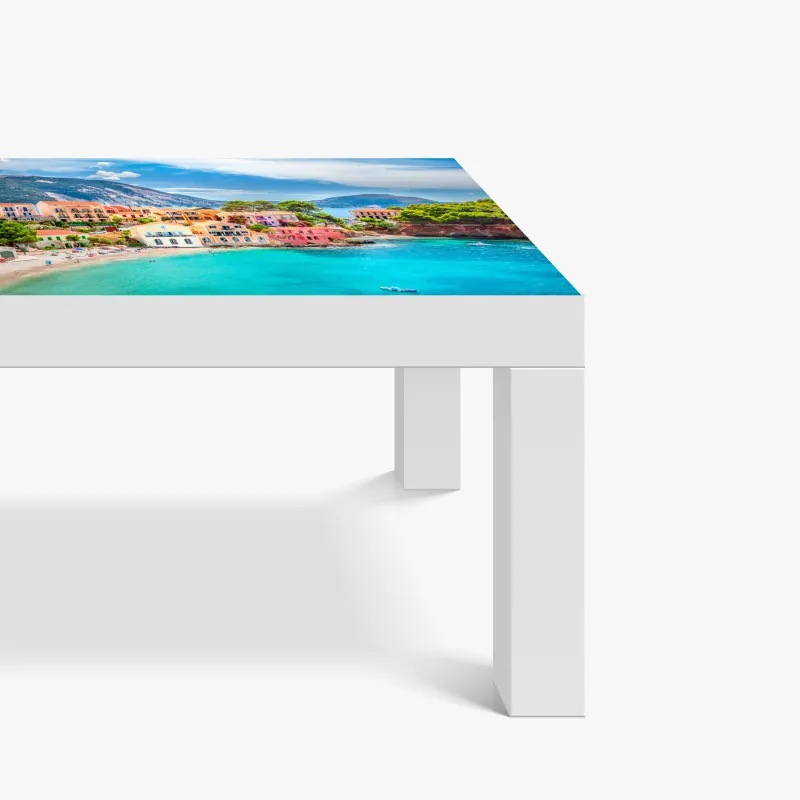 Naklejka na biurko i stół spokojna zielona ścieżka leśna – Wallissimo®