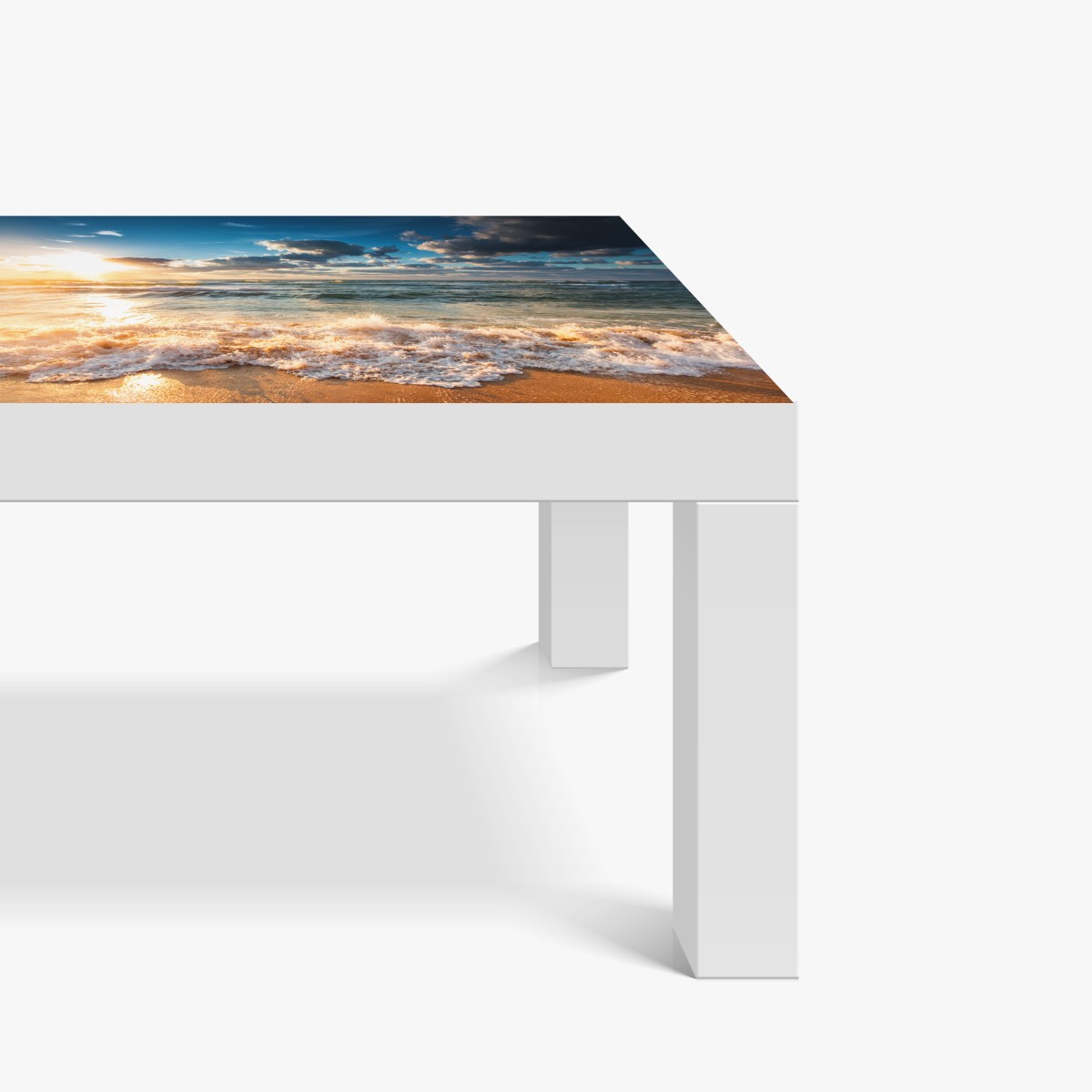 Naklejka na biurko i stół złoty wschód słońca nad morzem – Wallissimo® Naklejka na biurko i stół złoty wschód słońca nad morzem – Wallissimo®