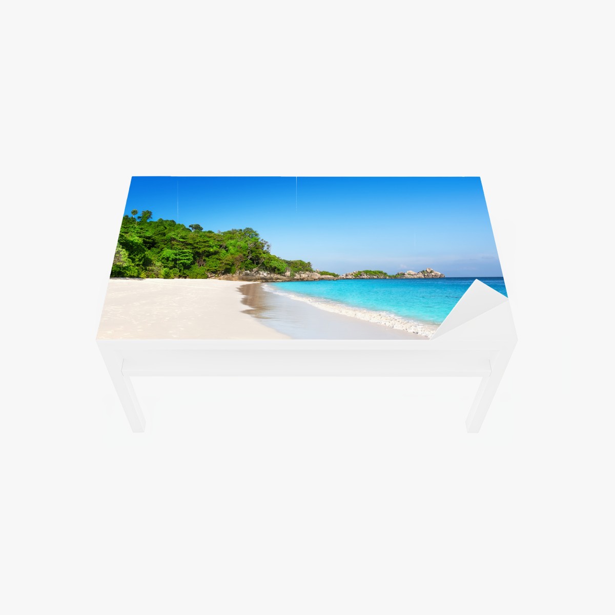 Table & desk veneer tropical white sand beach paradise