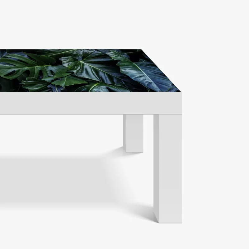 Naklejka na biurko i stół niebieska marmurowa abstrakcja z atramentu alkoholowego – Wallissimo®