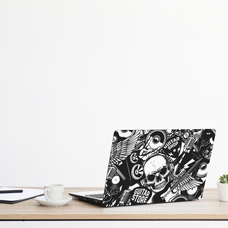 Naklejka na laptopa delikatny wzór różowych róż – Wallissimo®