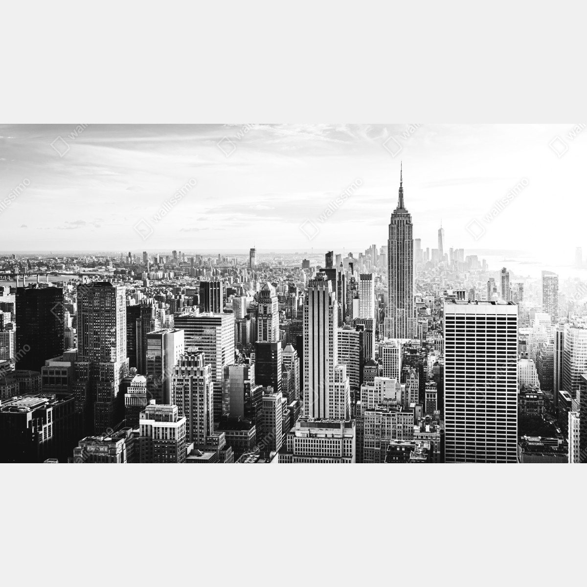 Naklejka na laptopa Nowy Jork panorama w odcieniach szarości – Wallissimo® Naklejka na laptopa Nowy Jork panorama w odcieniach szarości – Wallissimo®