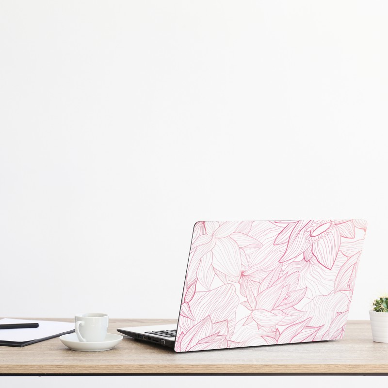 Naklejka na laptopa ciemna faktura marmuru z niebieskimi żyłkami – Wallissimo®