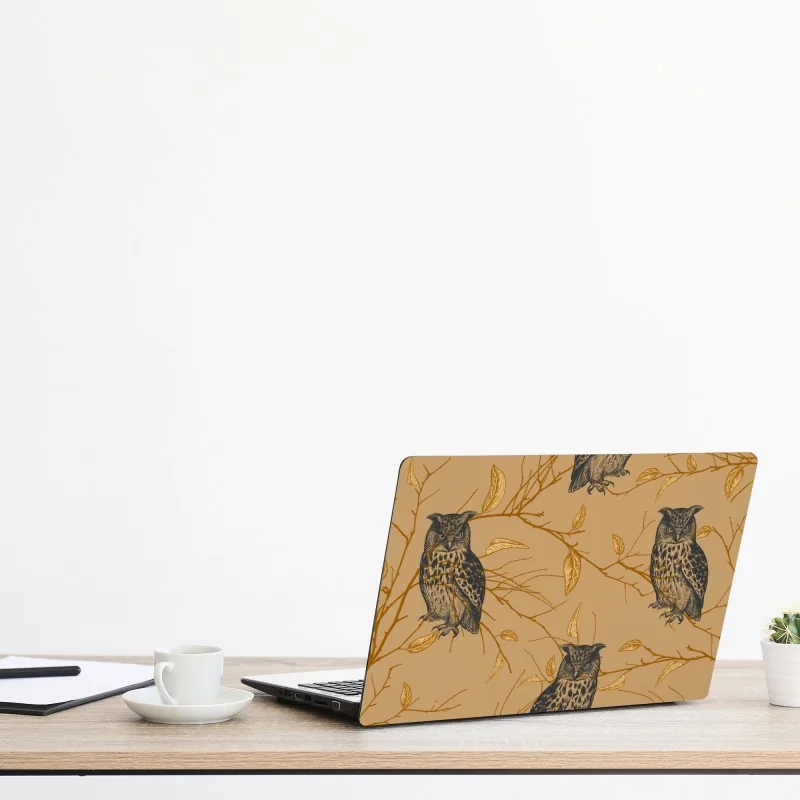 Naklejka na laptopa czarny marmur z białymi żyłkami – Wallissimo®