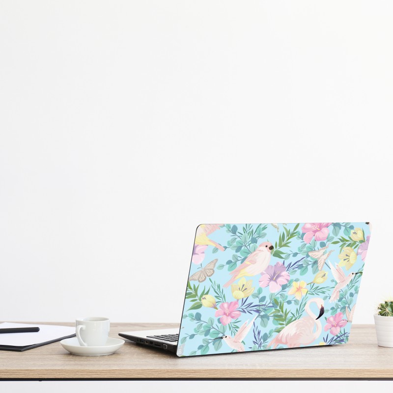 Naklejka na laptopa marmurkowanie ebru w żywych kolorach – Wallissimo®