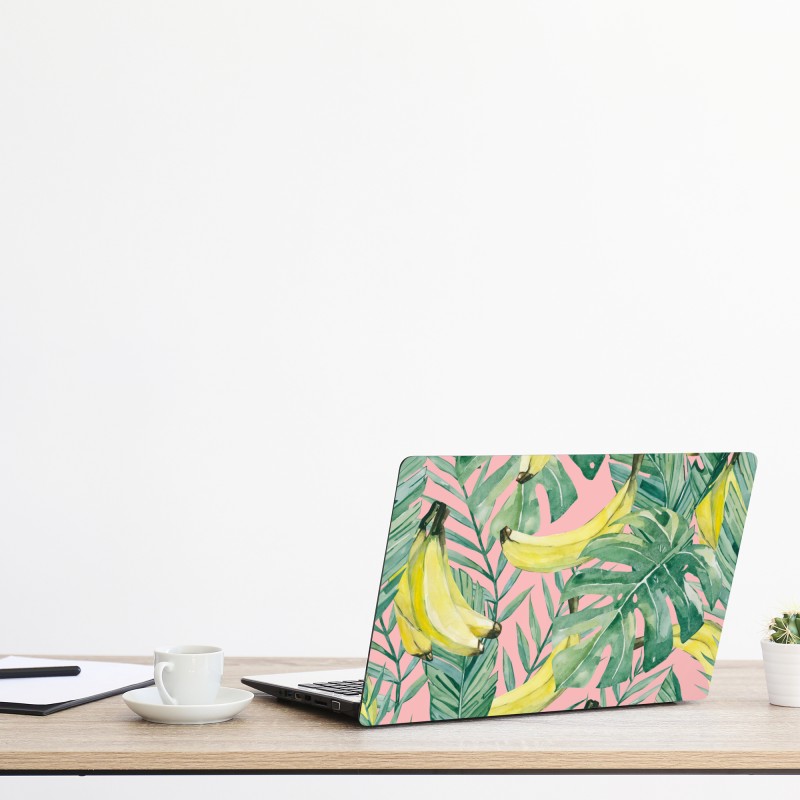 Naklejka na laptopa turkusowy i złoty płynny wir abstrakcji – Wallissimo®